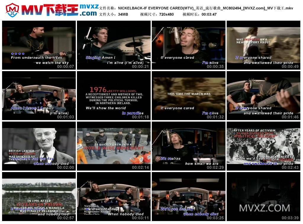 NICKELBACK-IF EVERYONE CARED(MTV)_英语_流行歌曲_MC802494